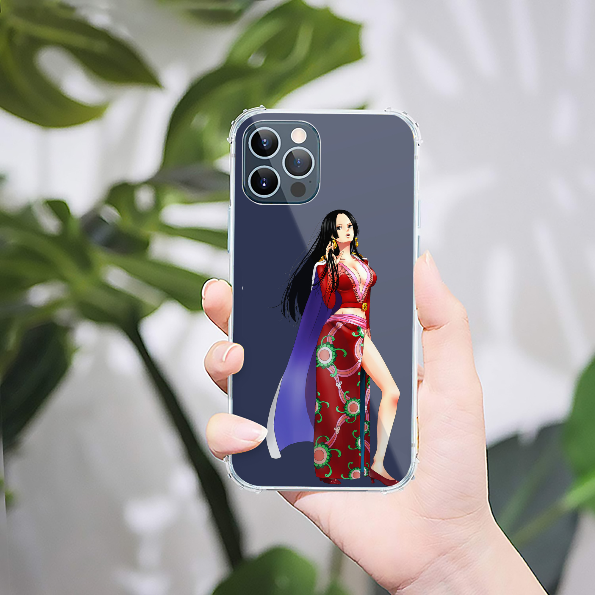 （画像用） ワンピース ボア・ハンコック ONE PIECE Boa·Hancock 【iPhone 12シリーズ対応】透明スマホケース（クリアソフトケース）